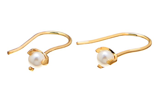 Pearl short örhänge Guld