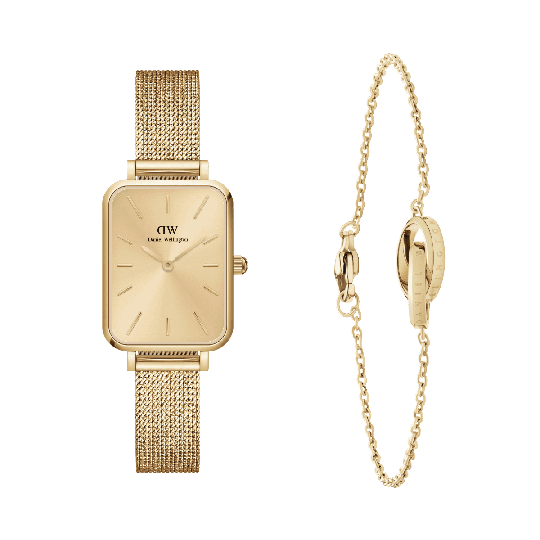 Daniel Wellington DW Quadro Unitone + Elan Unity 175mm 20x26mm Gold