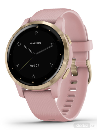Garmin vívoactive 4s 40mm - Puderrosa med detaljer i ljust guld