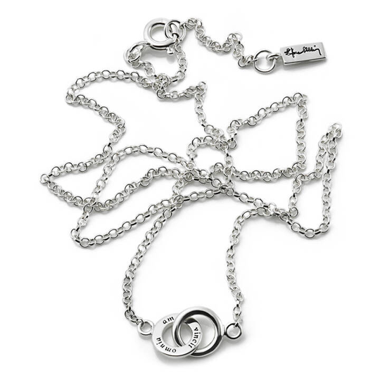 Mini Twosome Halsband Silver 42-45 cm