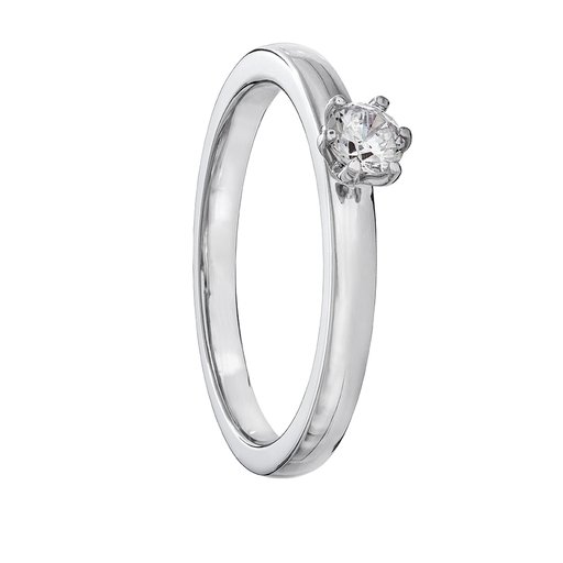 Diamantring i platina, 19.0