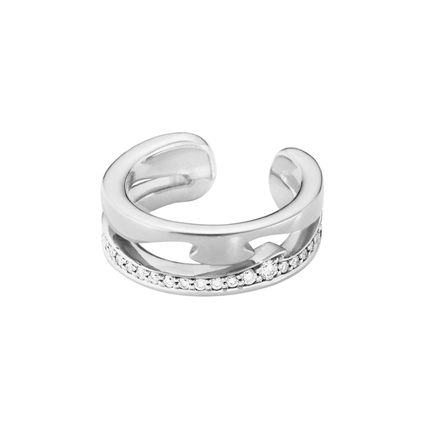 FUSION EAR CUFF PAVÉ 0.10ct (Vitguld)