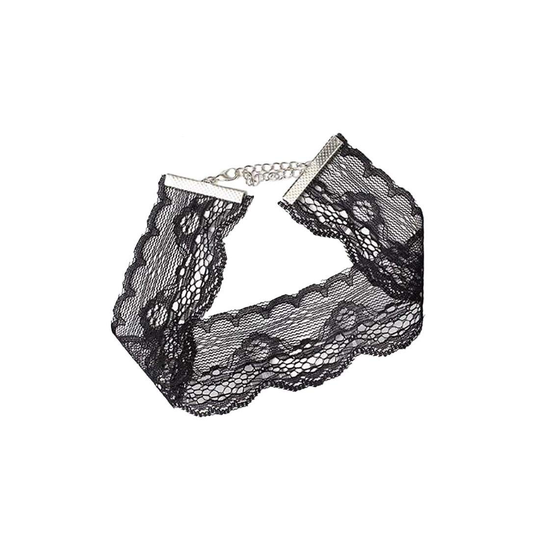 Halsband, Choker - Svart Spets