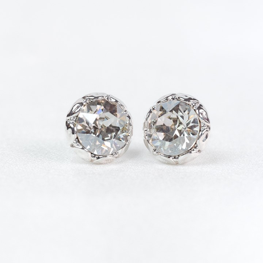 Miss Victoria stud örhänge - Crystal (Silver)
