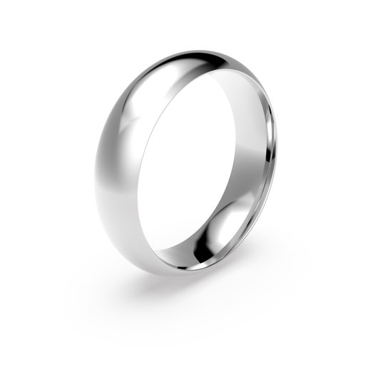 Förlovningsring i platina 6mm, 55