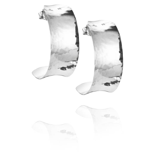 Hooked On Simone Hoops Örhänge Silver