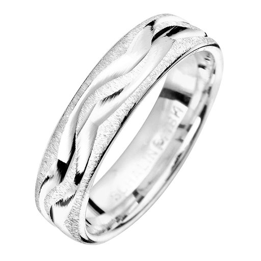 Förlovningsring i äkta silver 5mm, 75
