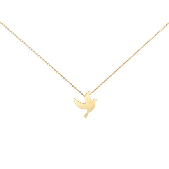 Peace halsband Guld 40-45 cm