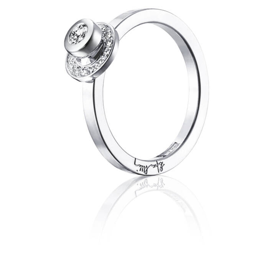 AVO Wedding Ring Vitguld