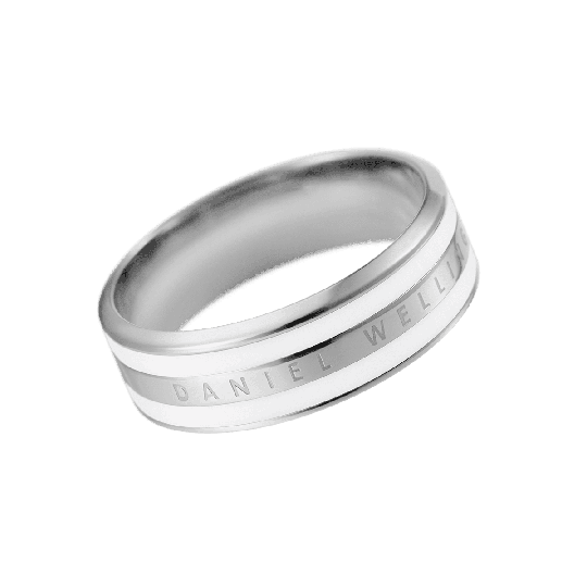 Daniel Wellington DW Emalie Ring Satin White 15MM Silver