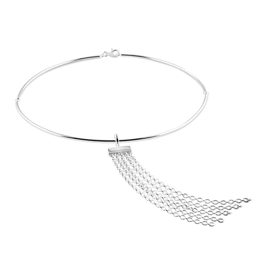 Fringe Wide Hängsmycke silver