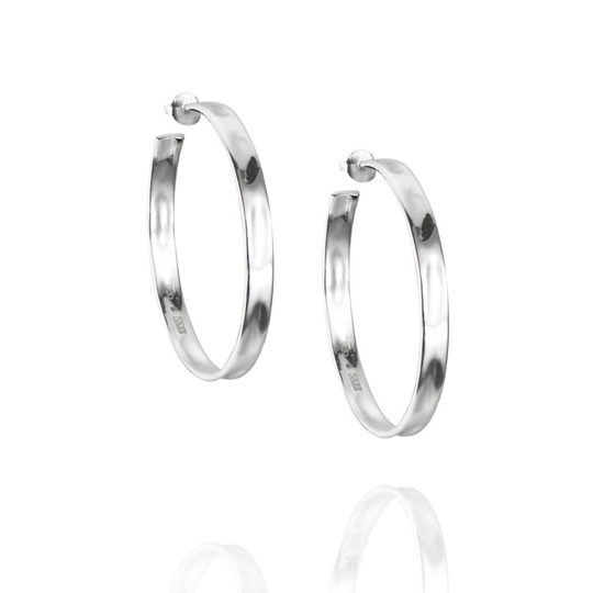 Moonwalk Hoops Örhänge Silver