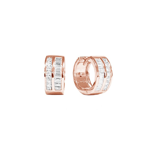 CORTE PICCOLO örhänge vita Zirkoner (rosé)