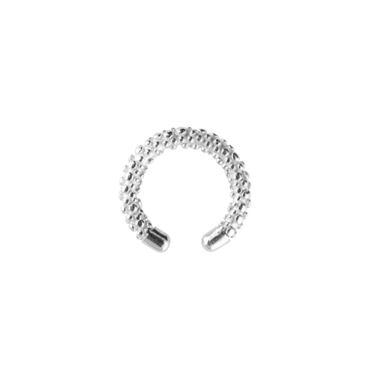 Victory bubble cuff örhänge Silver