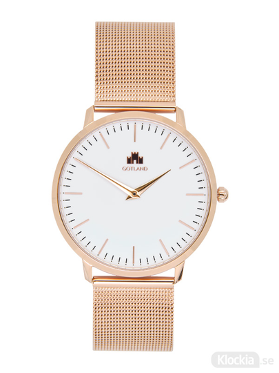 GotlandsKlockan Mesh Rosé/Vit 40mm