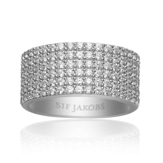 CORTE CINQUE ring vita Zirkoner (silver)