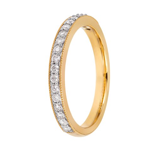 Diamantring i 18K guld, 18.0