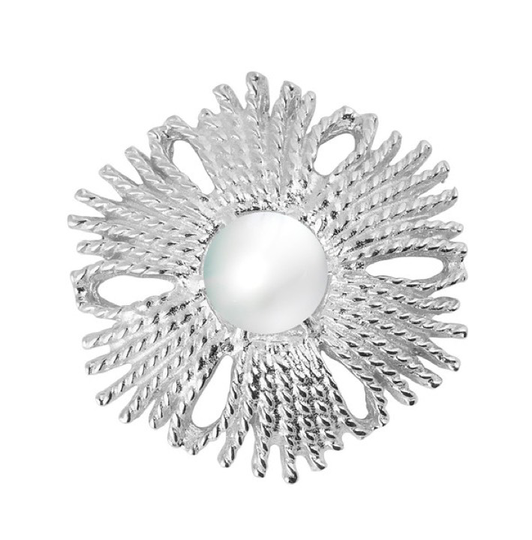 Gatsby Pearl brosch/pendant Silver