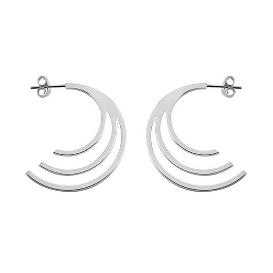 Offset Triple Hoops
