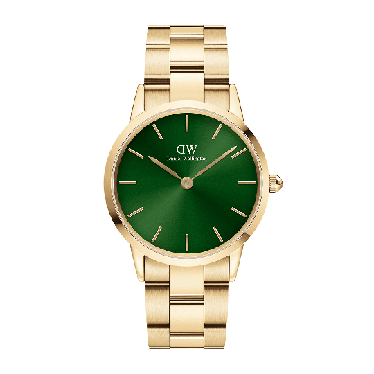 Daniel Wellington DW Klocka Iconic Link Emerald 36mm Gold