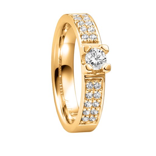 Diamantring i 18K guld, 64