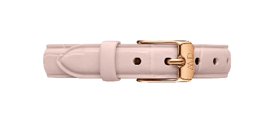 Daniel Wellington DW Band Quadro Pressed Rouge 10mm Roséguld