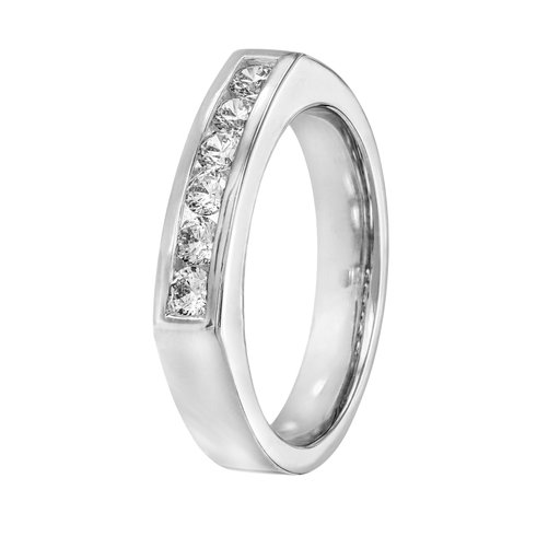 Diamantring i 18K guld, 21.5
