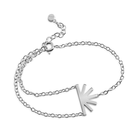 Shine Tri Armband silver