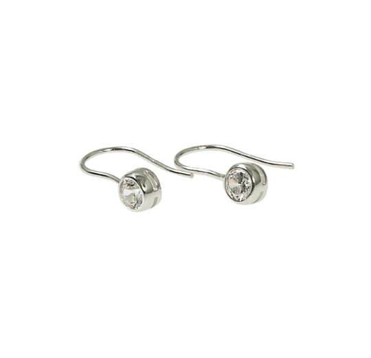 Cubic short örhänge Silver