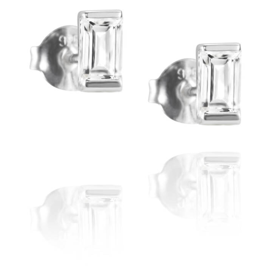 A Clear Dream Stud Örhänge Silver