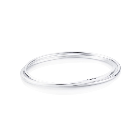 Twosome Cuff Armband Silver
