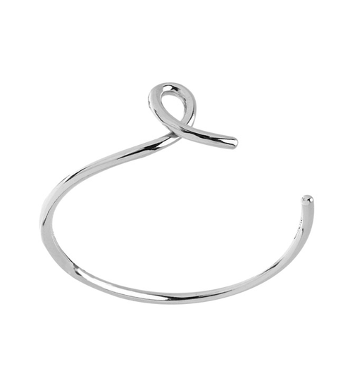 Loop bangle brace armband Silver