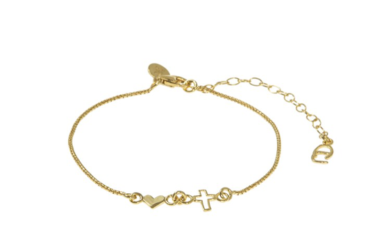 Trust brace armband guld