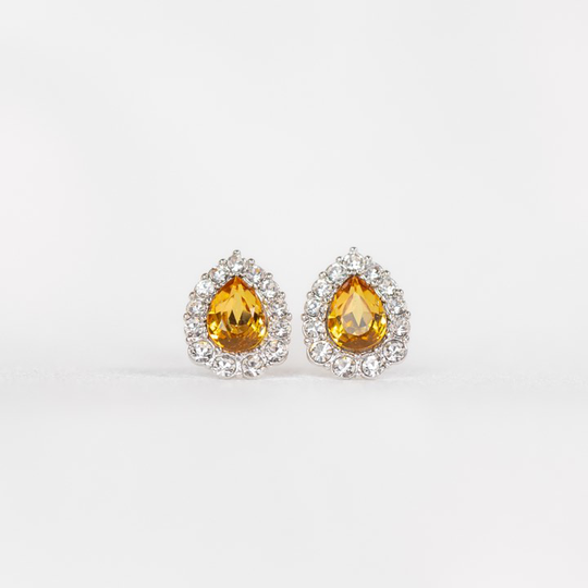 Amelie örhänge - Golden topaz