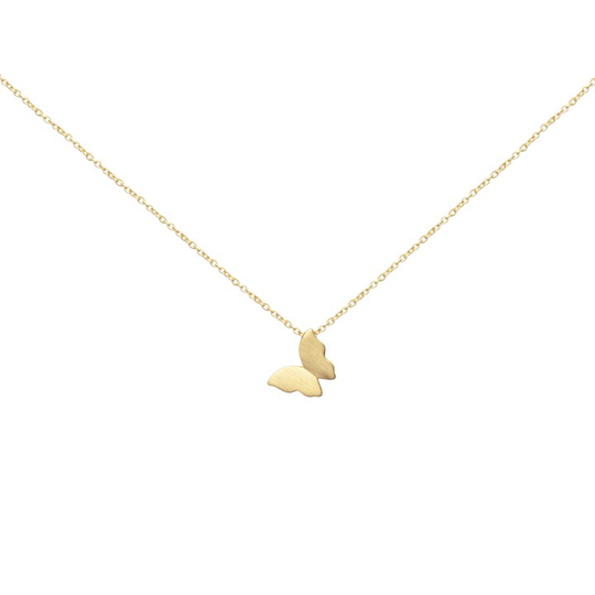 Butterfly halsband Guld 40-45 cm