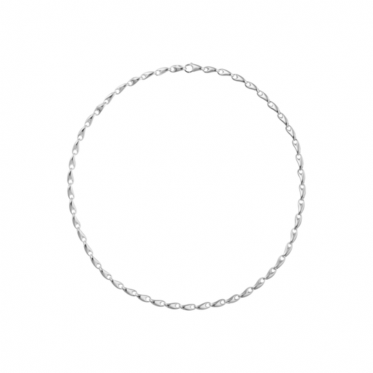 REFLECT LINK Halsband (Silver) 45 cm