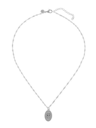 Two Flower halsband - Silver