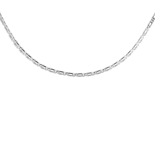 Victory plain halsband Silver 40-45 cm