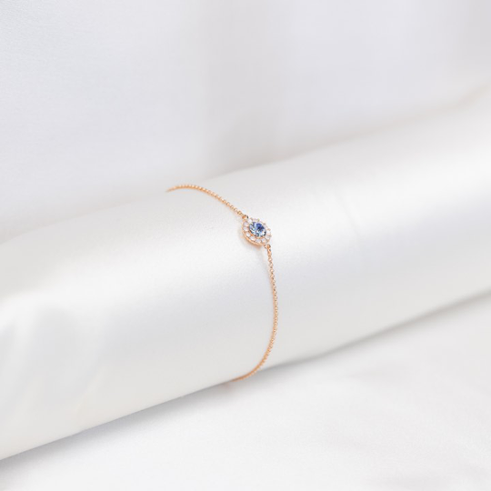 Celeste armband - Pink sapphire
