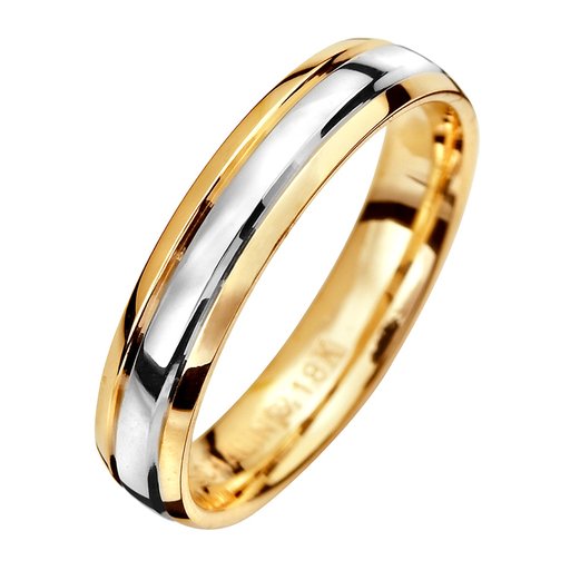 Förlovningsring i 18K guld 4mm, 46