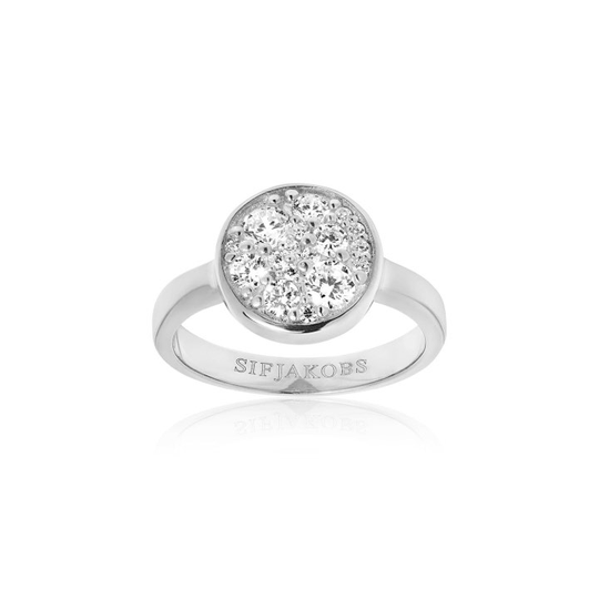 NOVARA ring vita Zirkoner (silver)