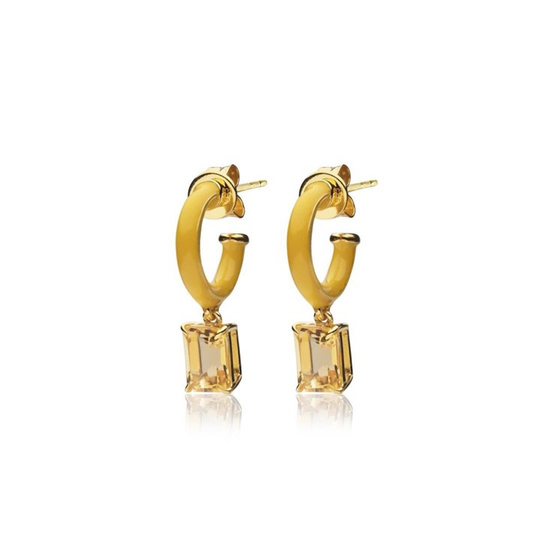 Iris enamel hoops yellow (gold)