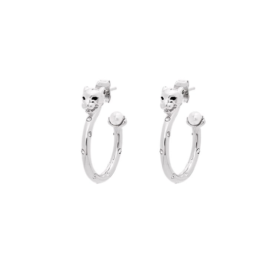 Petite Sheba hoops örhänge - silver