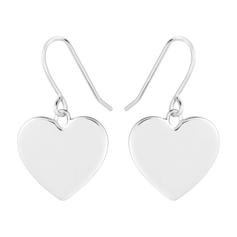 Heart Hook Örhänge (silver)