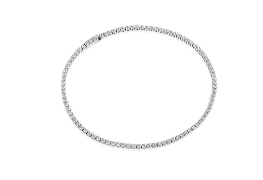 ELLERA armband vita Zirkoner (silver) 17 cm