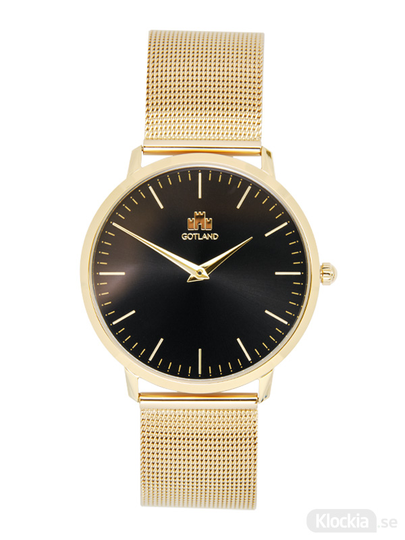 GotlandsKlockan Mesh Guld/Svart 40mm