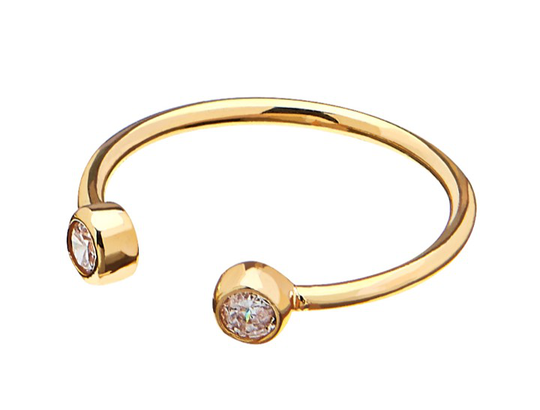 Brilliant small ring ONE SIZE guld