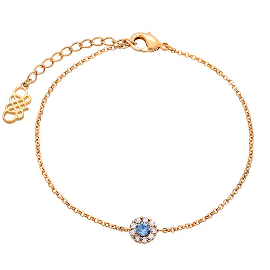 Petite Miss Sofia armband - Light sapphire