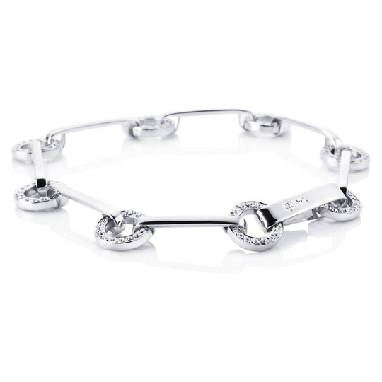 Ring Chain & Stars Armband Vitguld