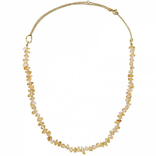 Riesme Citrine Halsband Guld